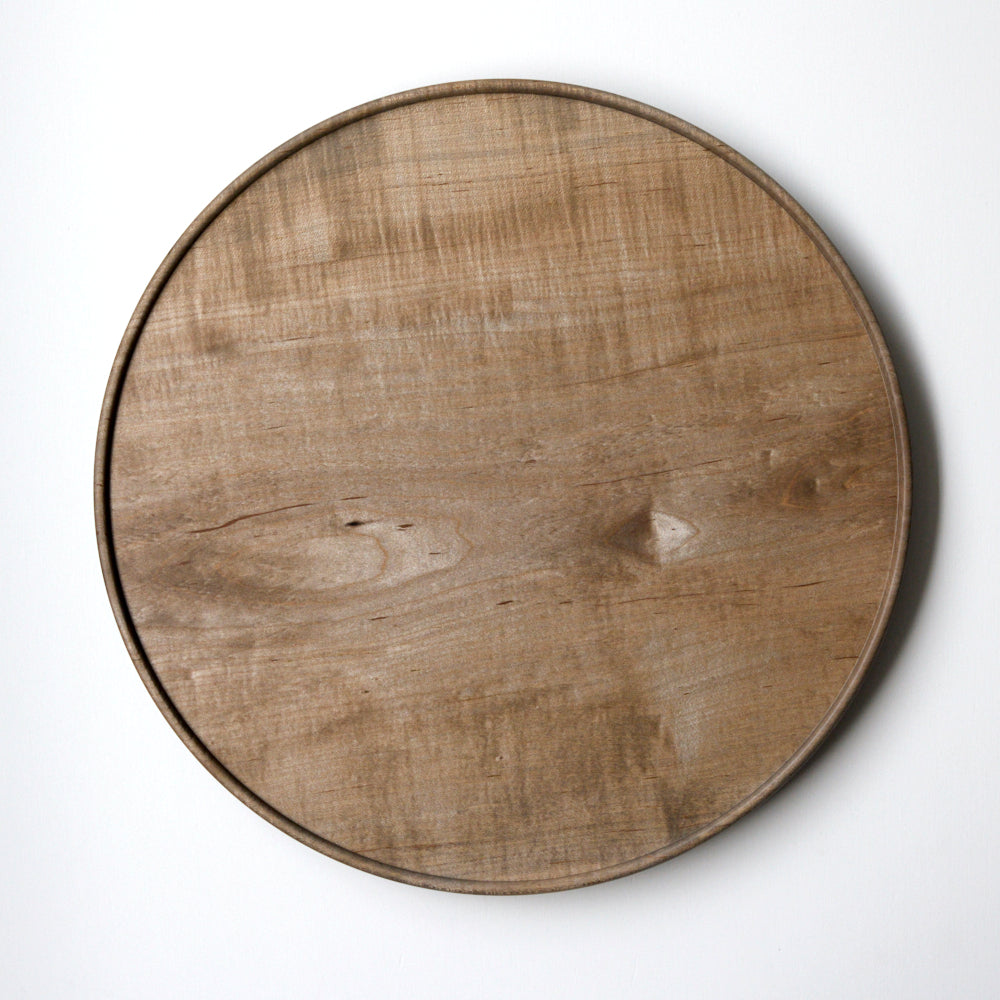 Japanese maple tray 300mm iron mordant glass coating