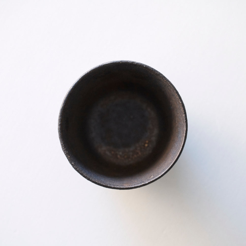02 そばちょこ(大) 黒釉