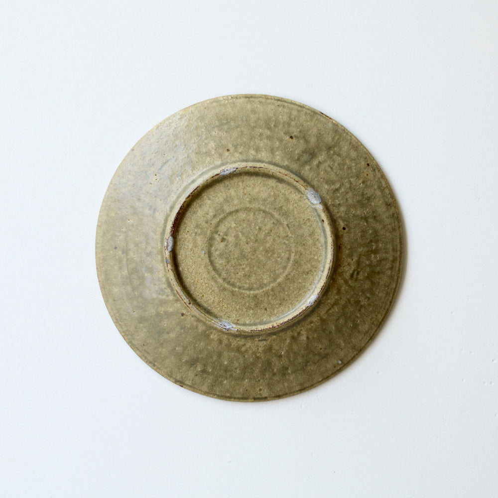 46 6寸皿 灰釉