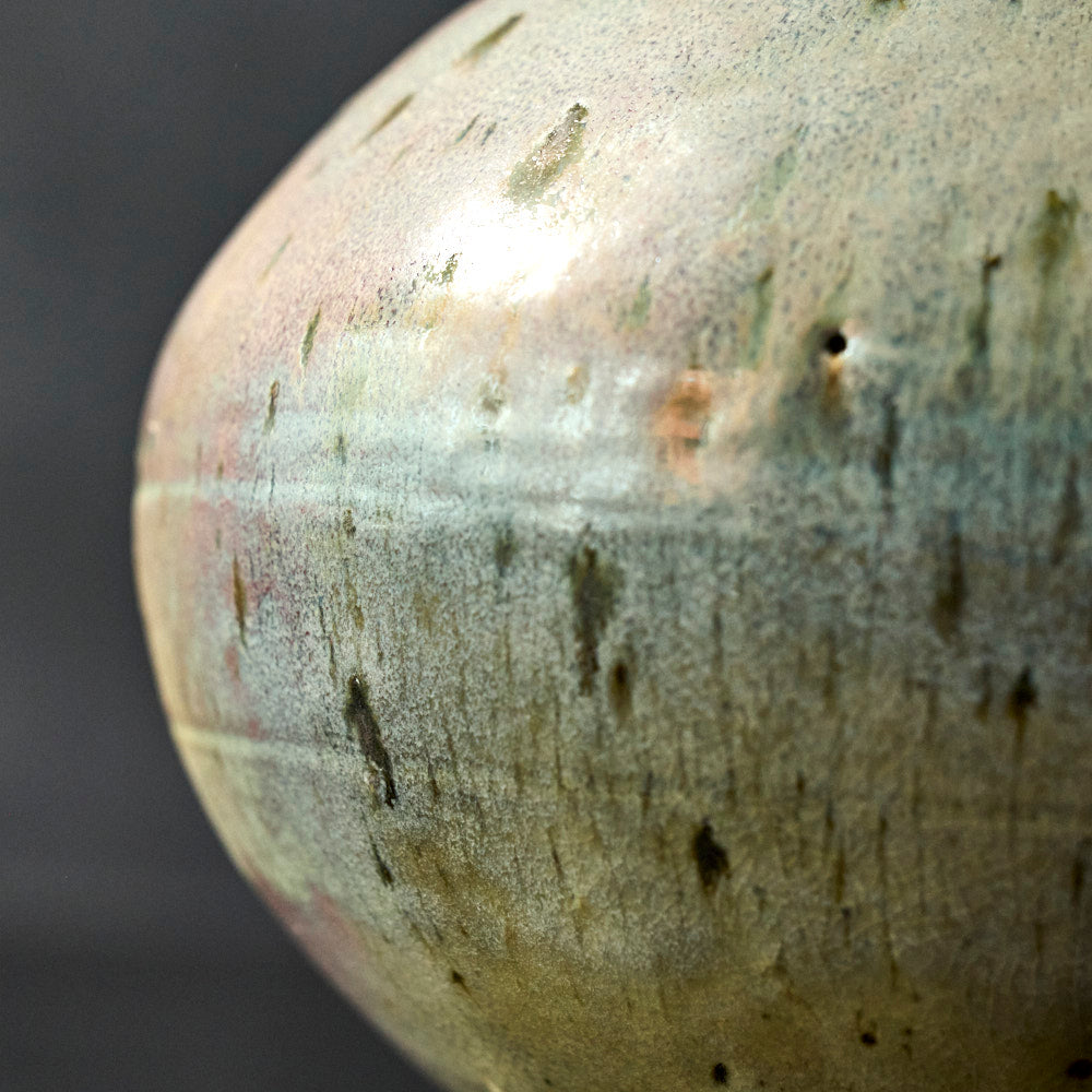 07 梨灰釉窯変壺