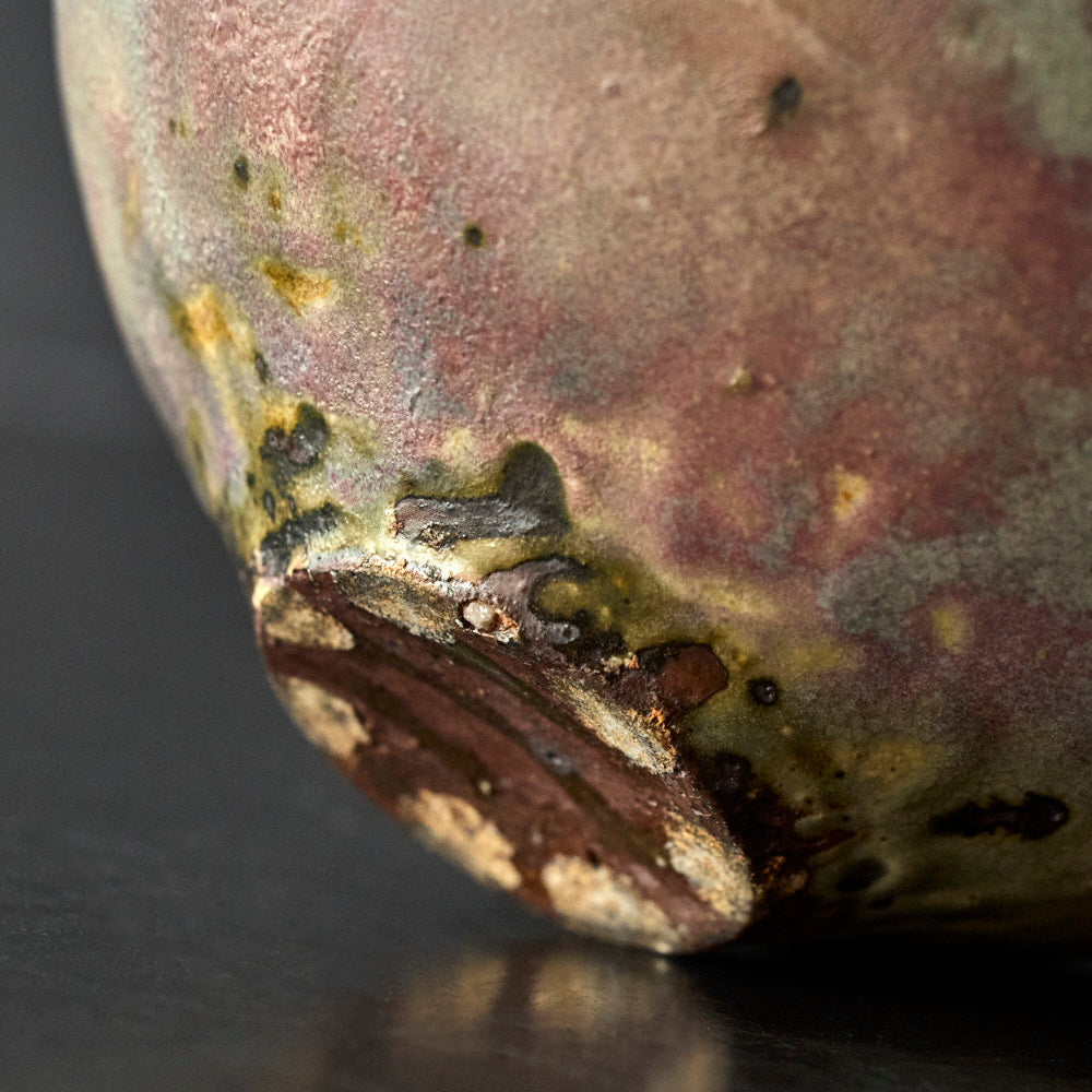 07 梨灰釉窯変壺