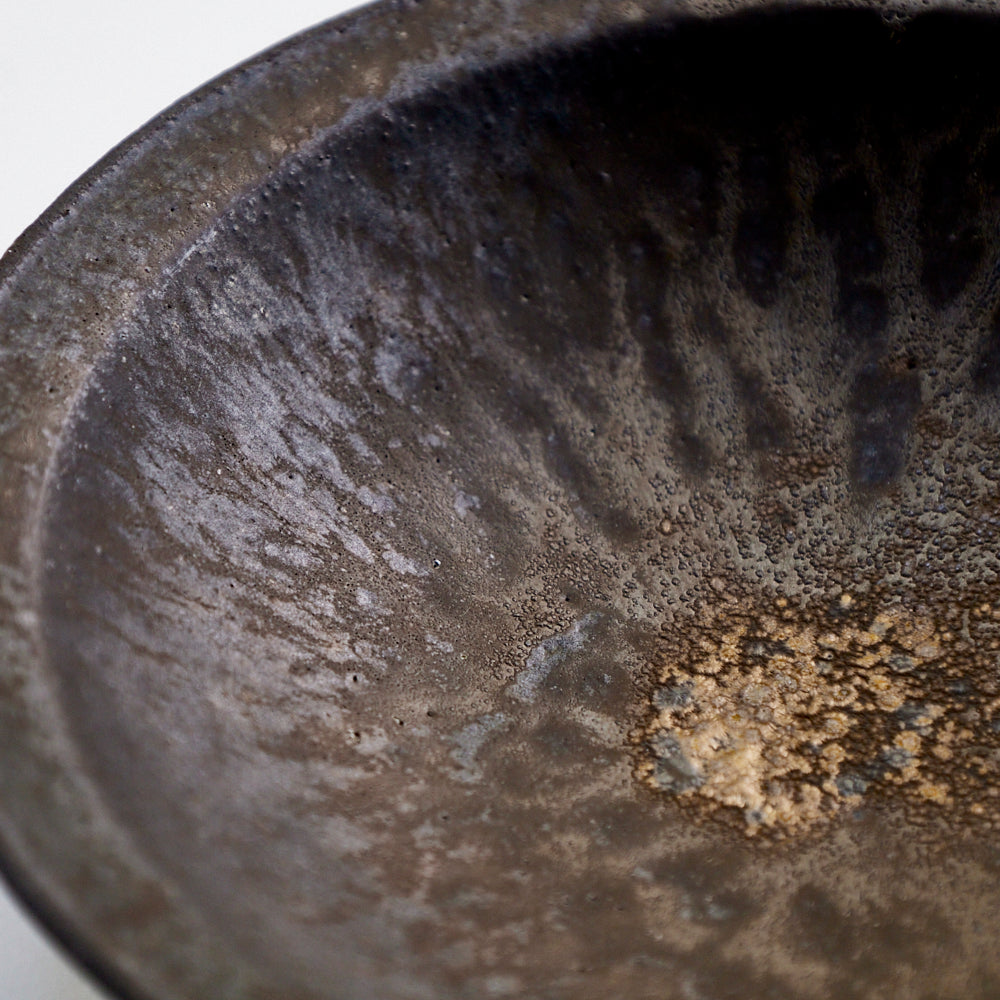 29 7寸スープ皿 黒釉