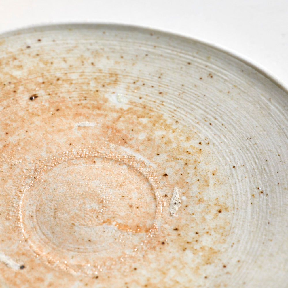 85 白瓷焼締小皿