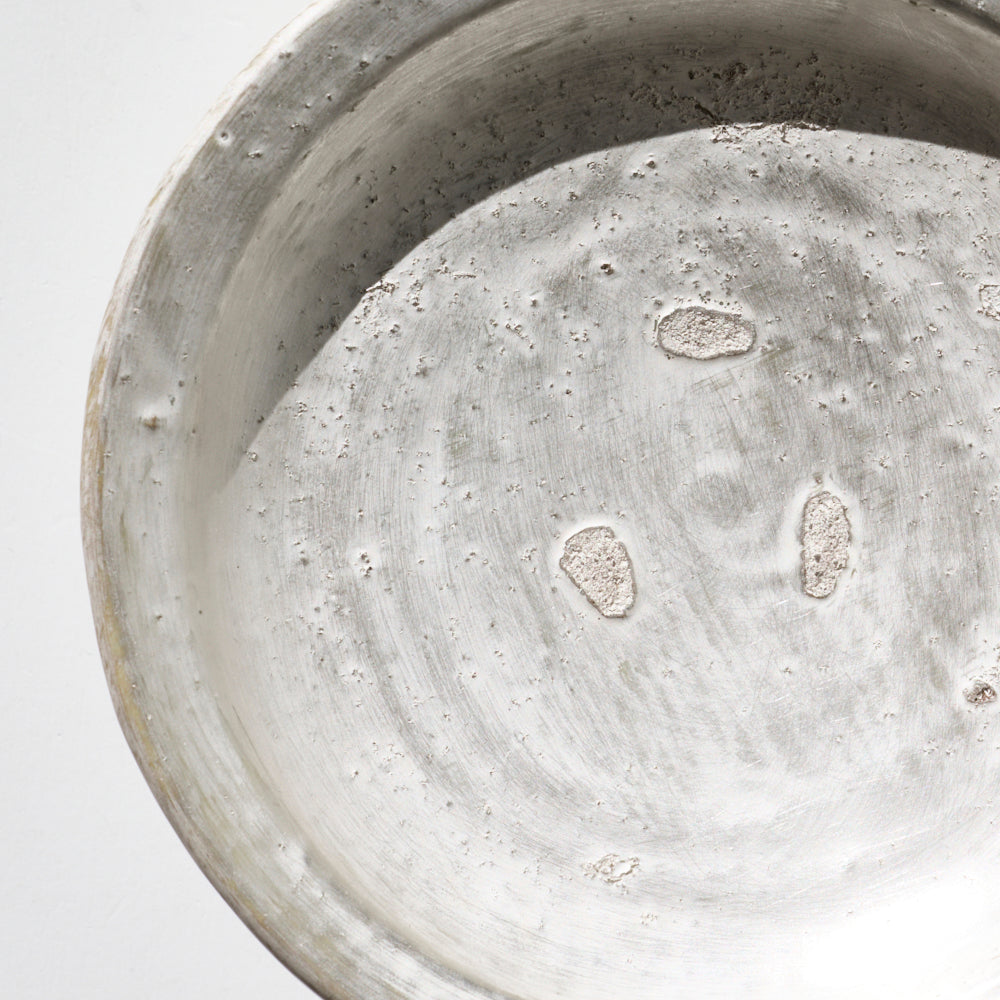 48 銀磁6寸6角高台リム皿