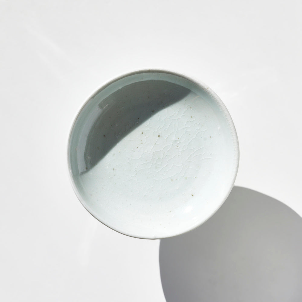 19 白磁5寸6角高台台鉢