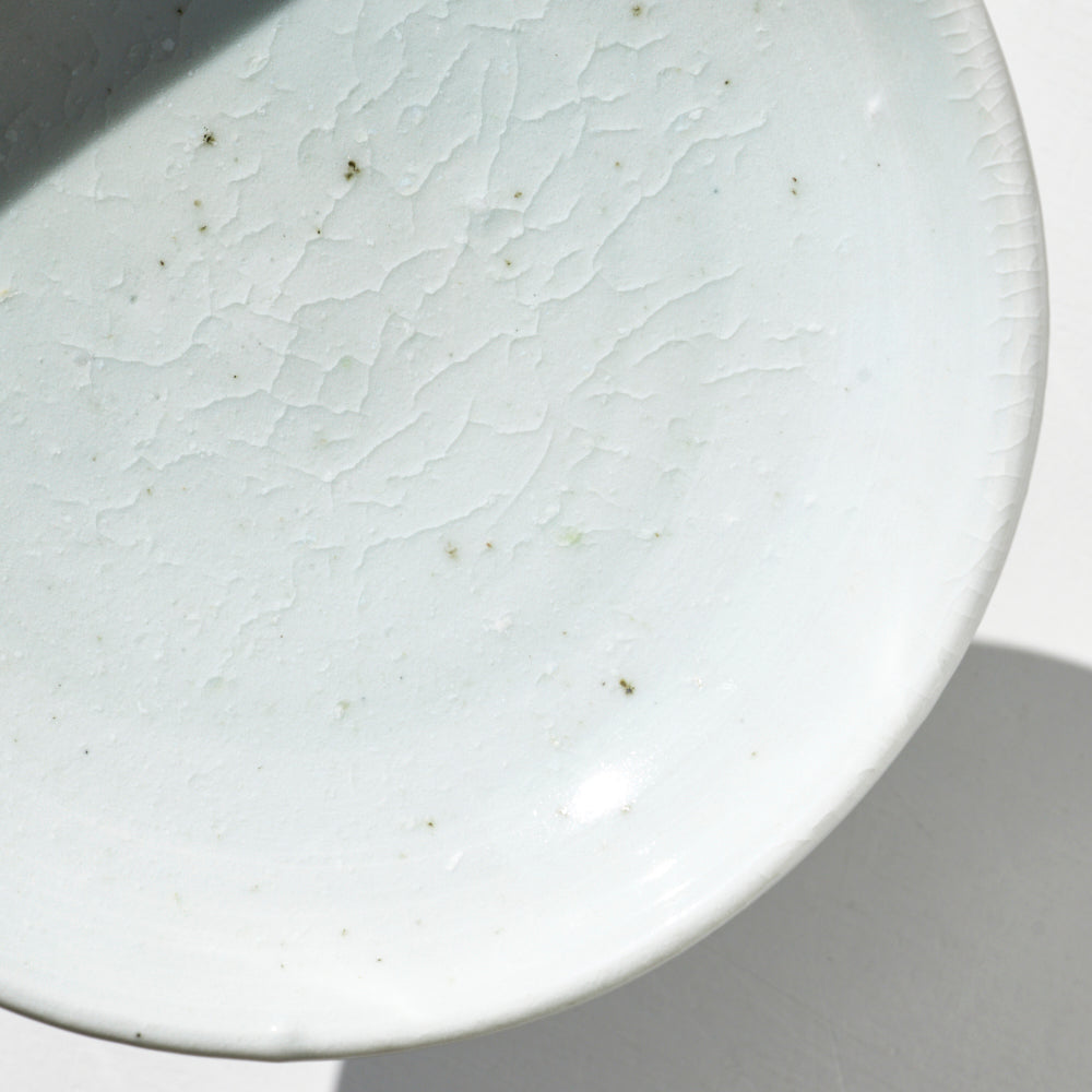 19 白磁5寸6角高台台鉢