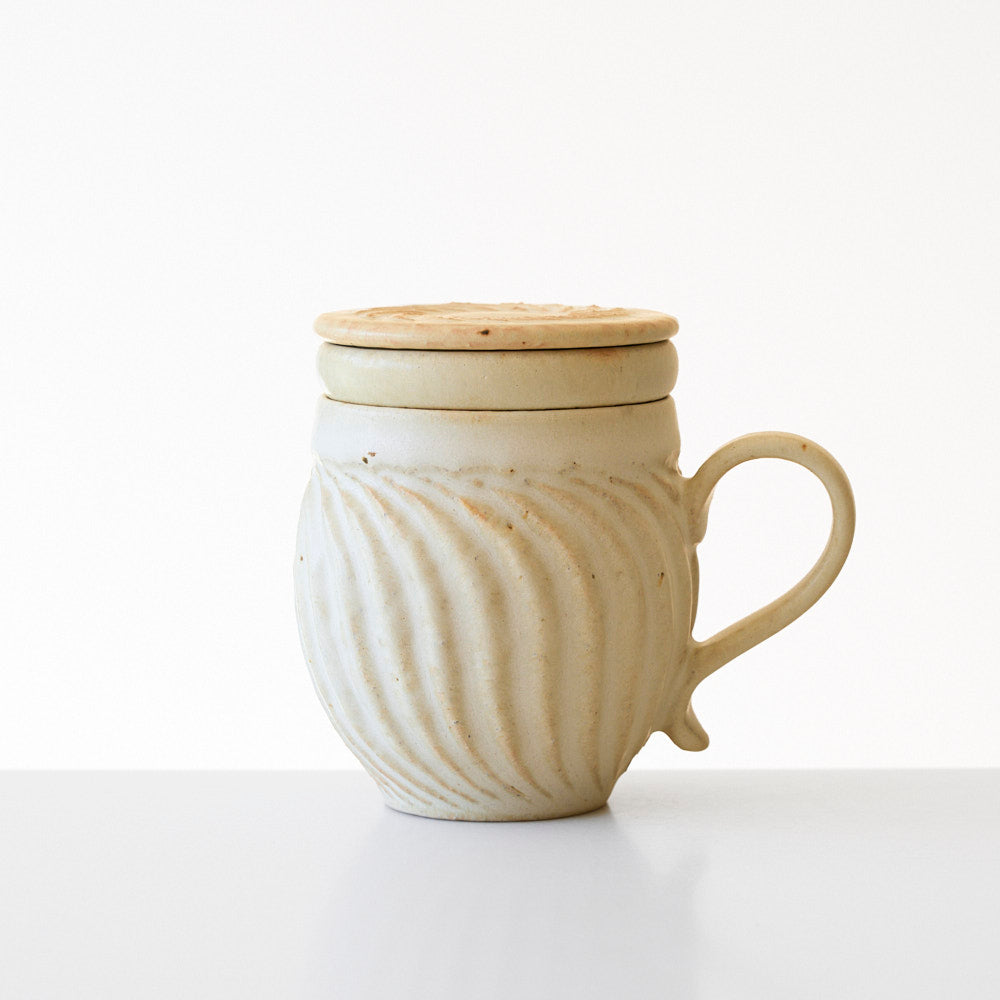 17B 茶漉し付きマグ(白)