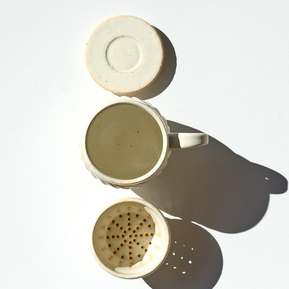 17A 茶漉し付きマグ(白)