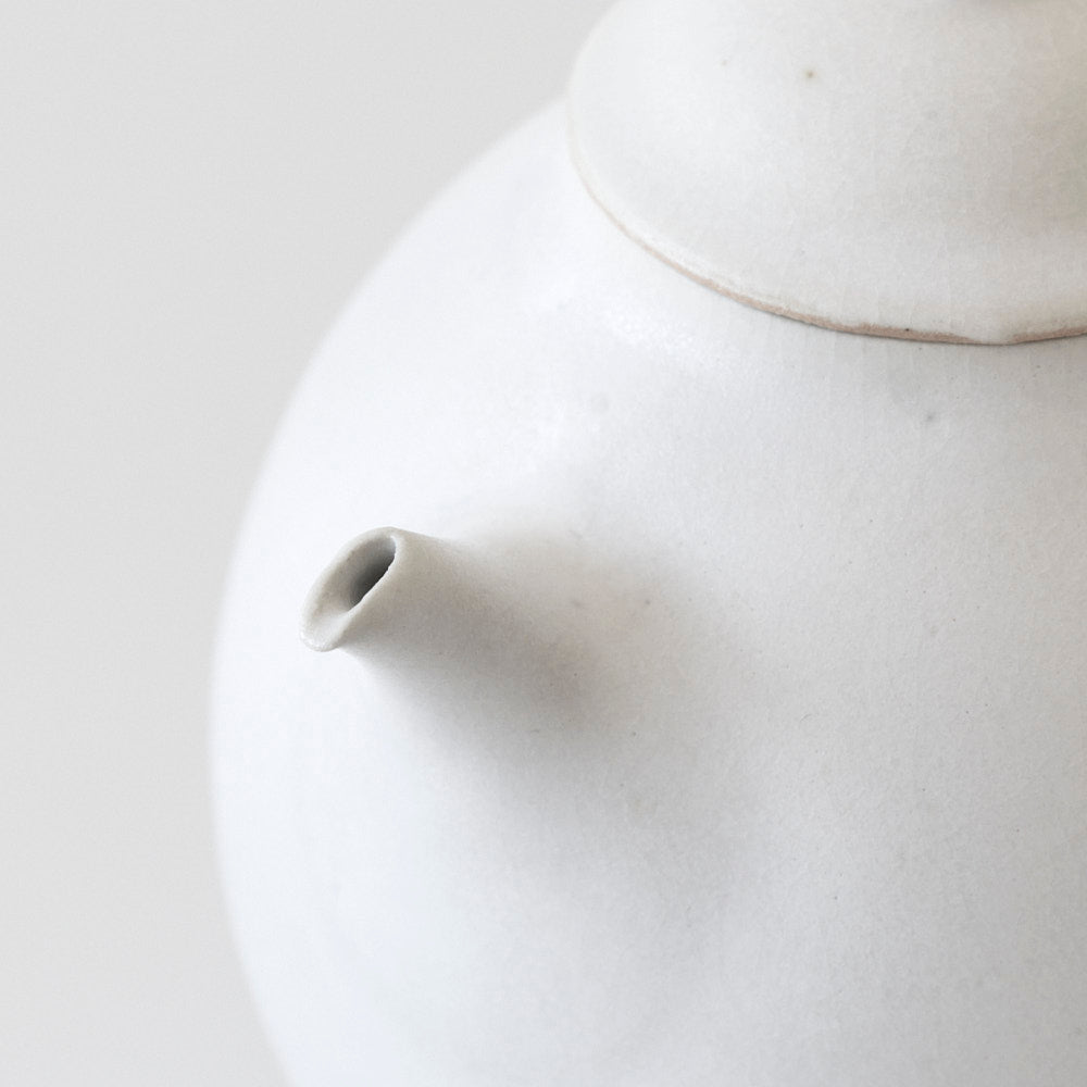 21 後手急須 白マット