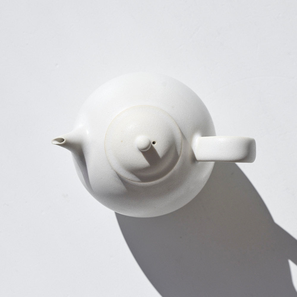 21 後手急須 白マット