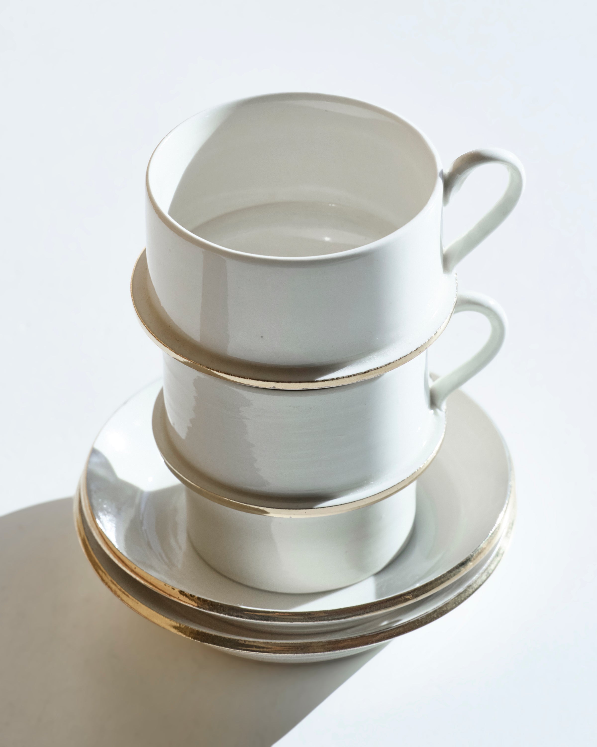 22 スタッキング コーヒー C/S (gold rim)