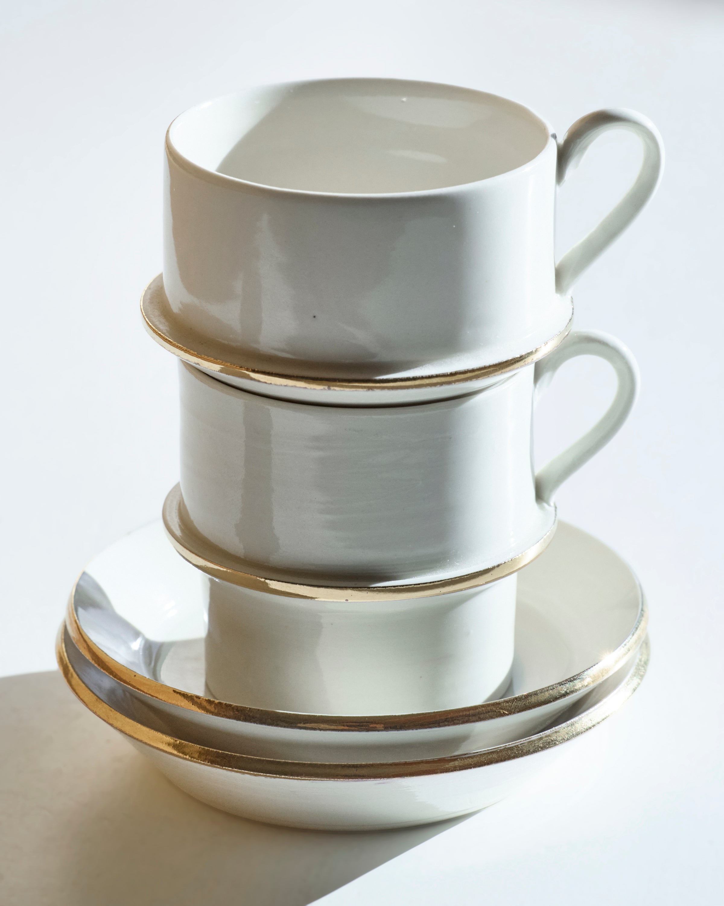 22 スタッキング コーヒー C/S (gold rim)