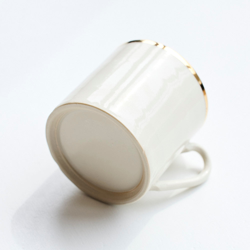 20 コーヒーマグ Short (gold rim)