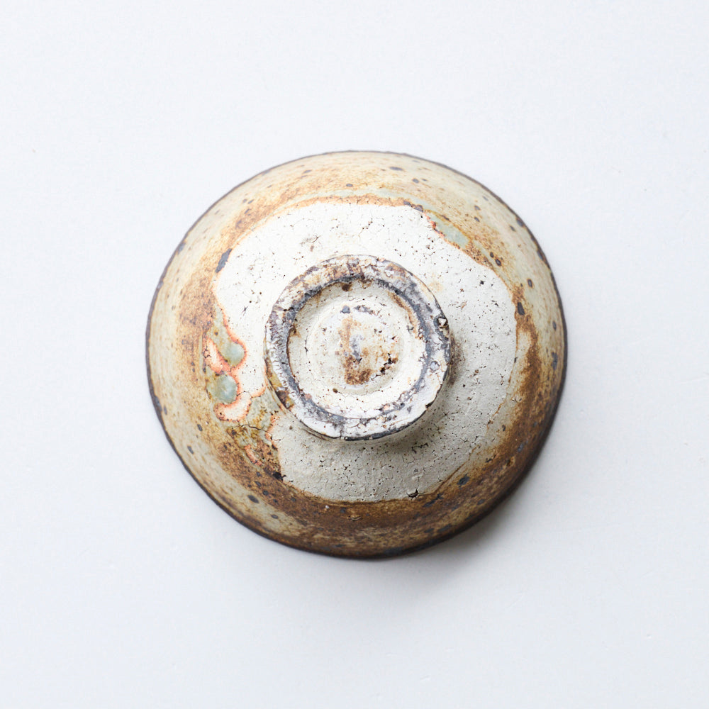 19B 荒ヒビ灰粉引 飯碗