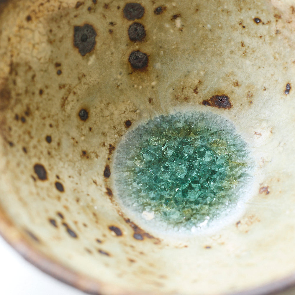 19B 荒ヒビ灰粉引 飯碗