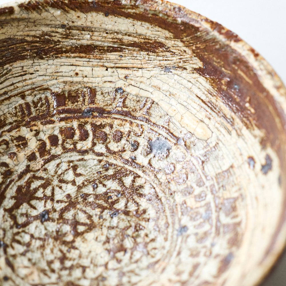 23 ヒビ印花三島 小鉢