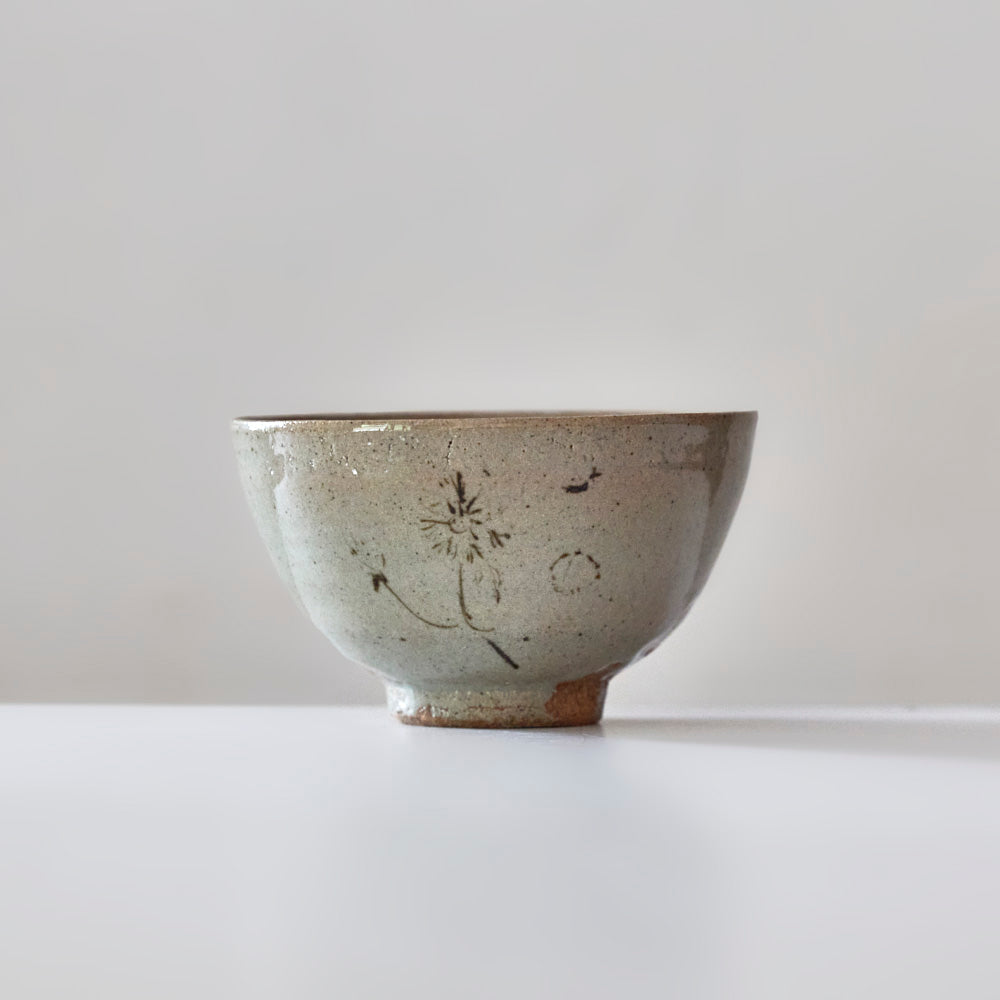 Painted Karatsu tea bowl