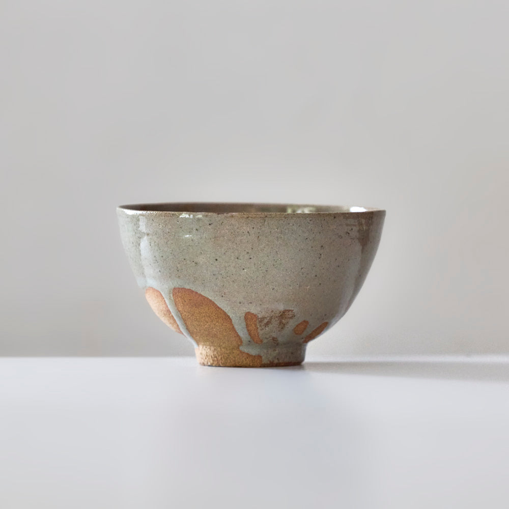 Painted Karatsu tea bowl