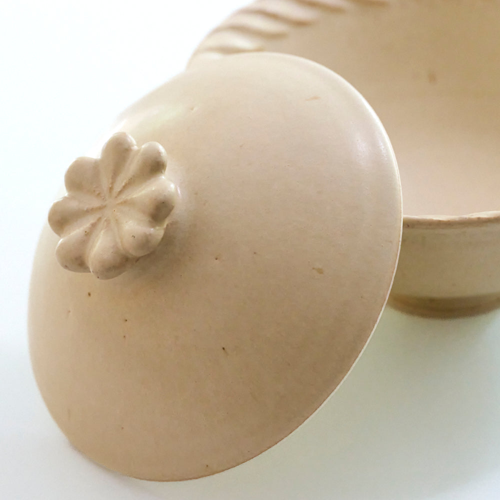11B蓋付丼鉢L モカ