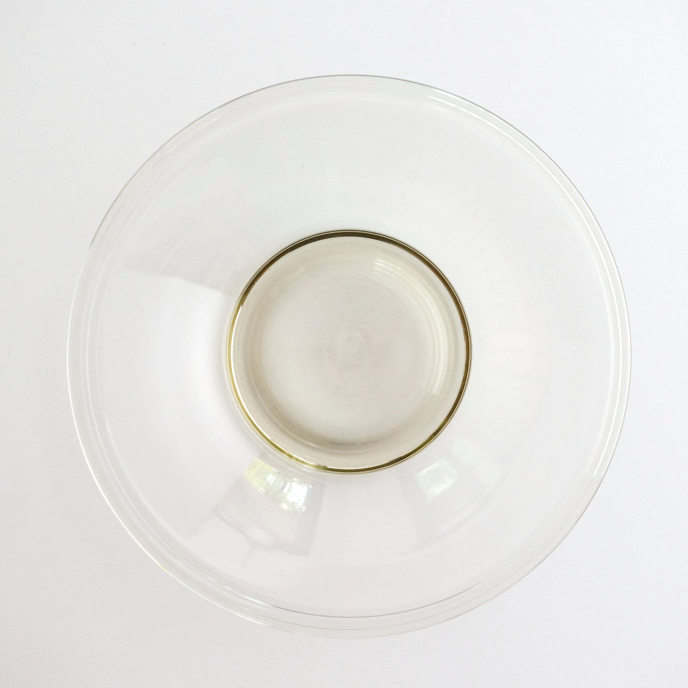 36 Rimmed Folded Ring Saucer Smoke