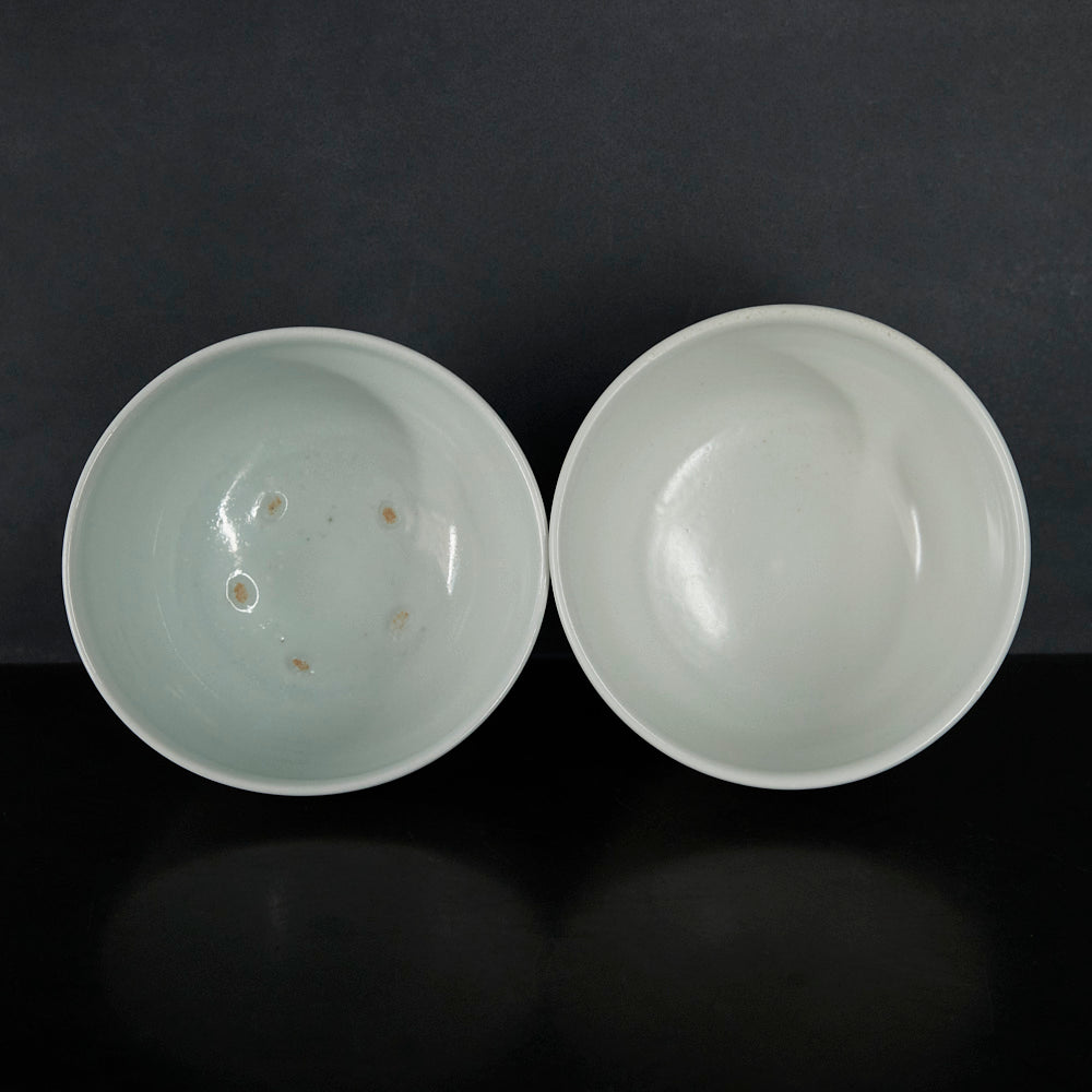 23 白磁 5寸深鉢