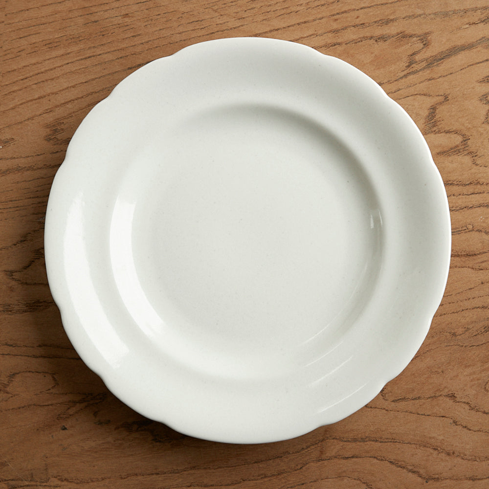 Paperwhite Flower Rim Plate M