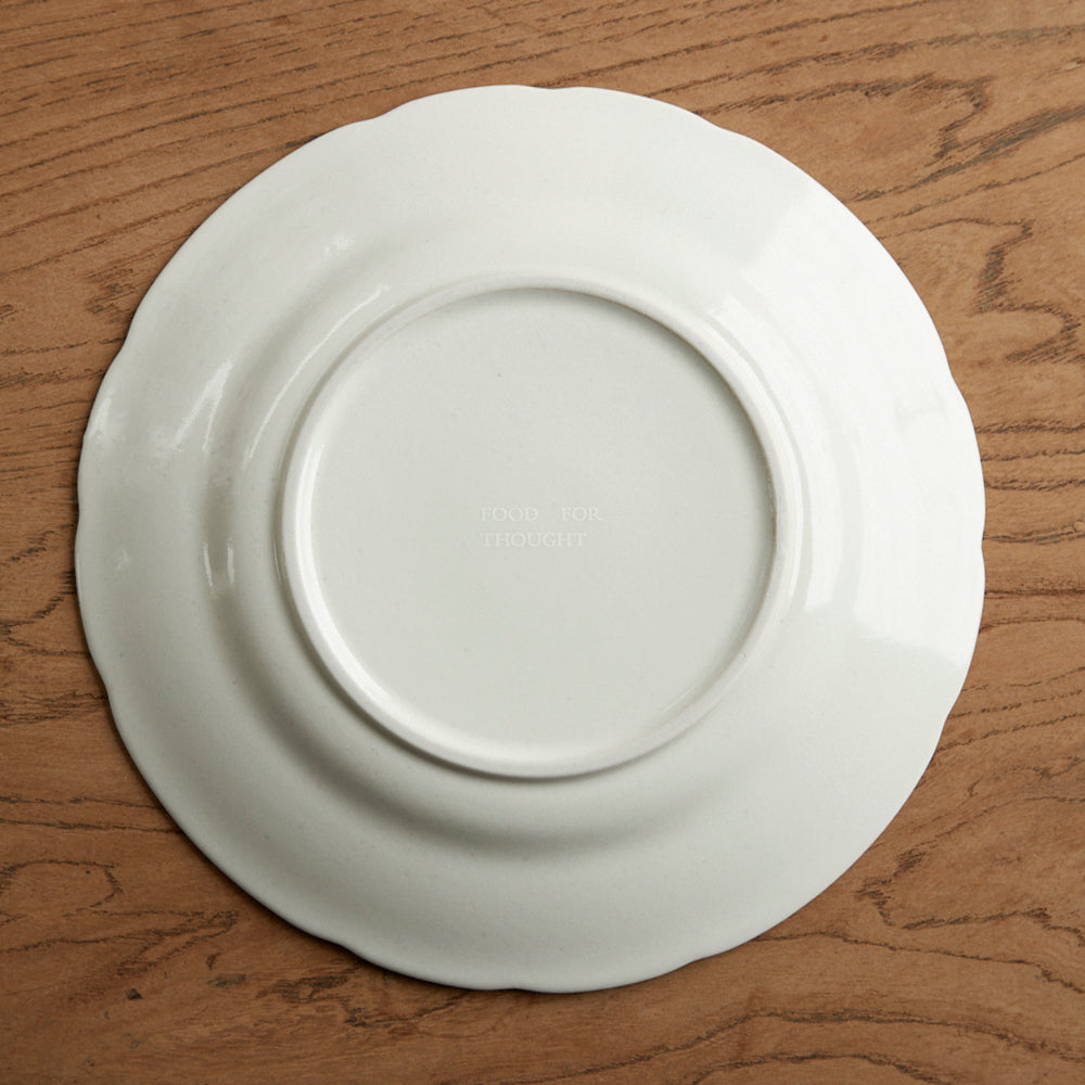 Paperwhite Flower Rim Plate M