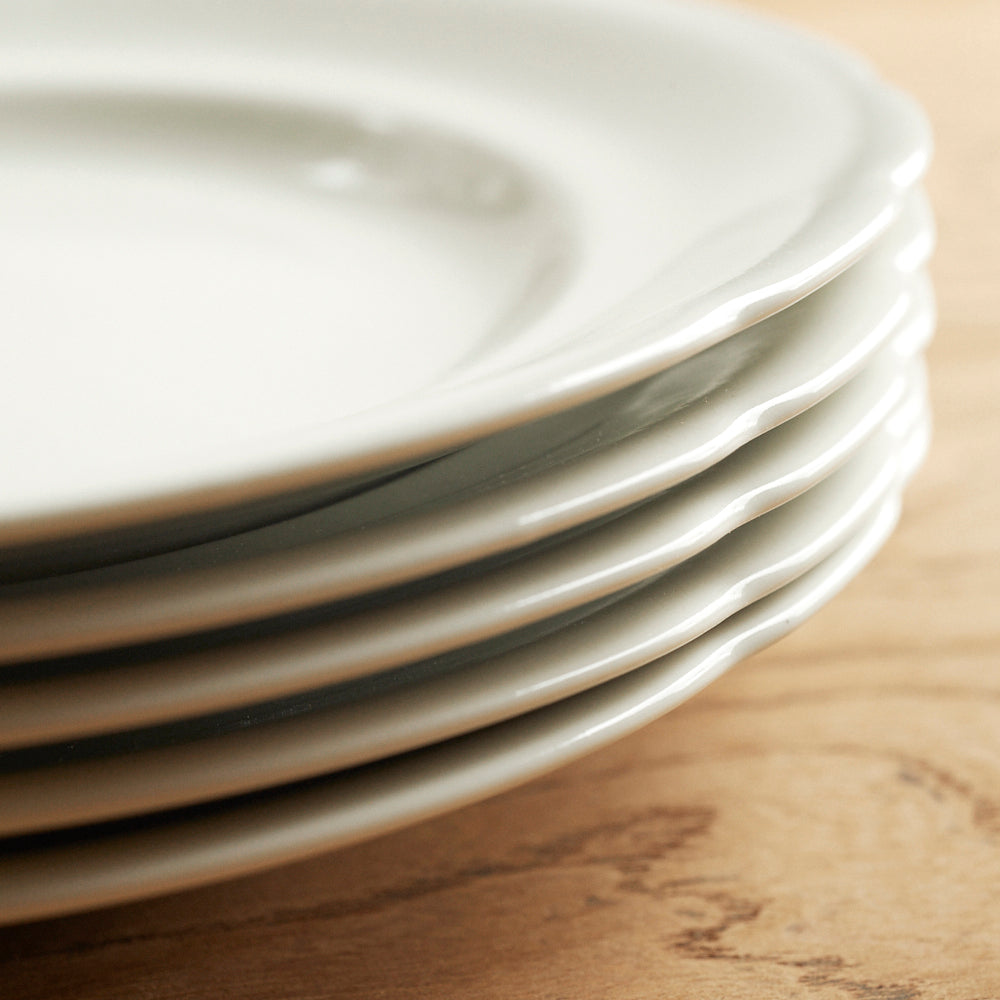 Paperwhite Flower Rim Plate M