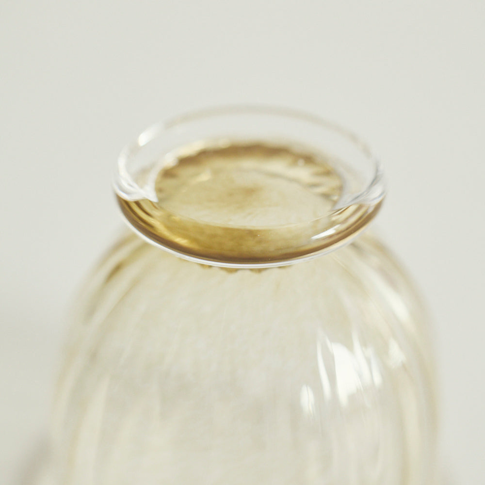 30 "Hanakage" Sake Cup (Round) Amber