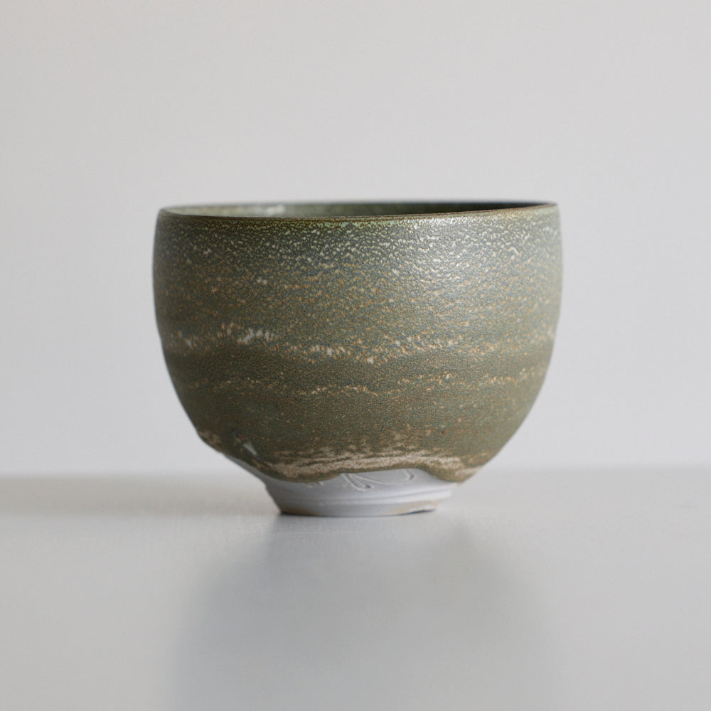 茶盌 湊鼠釉