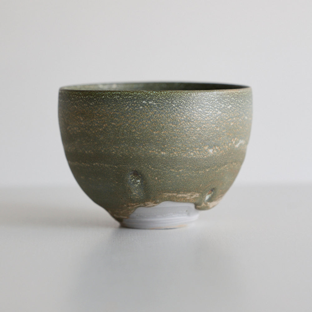 茶盌 湊鼠釉