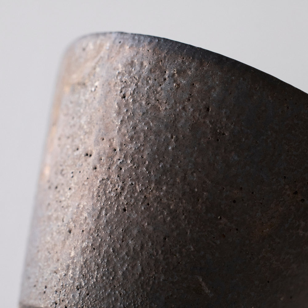 02 そばちょこ(大) 黒釉