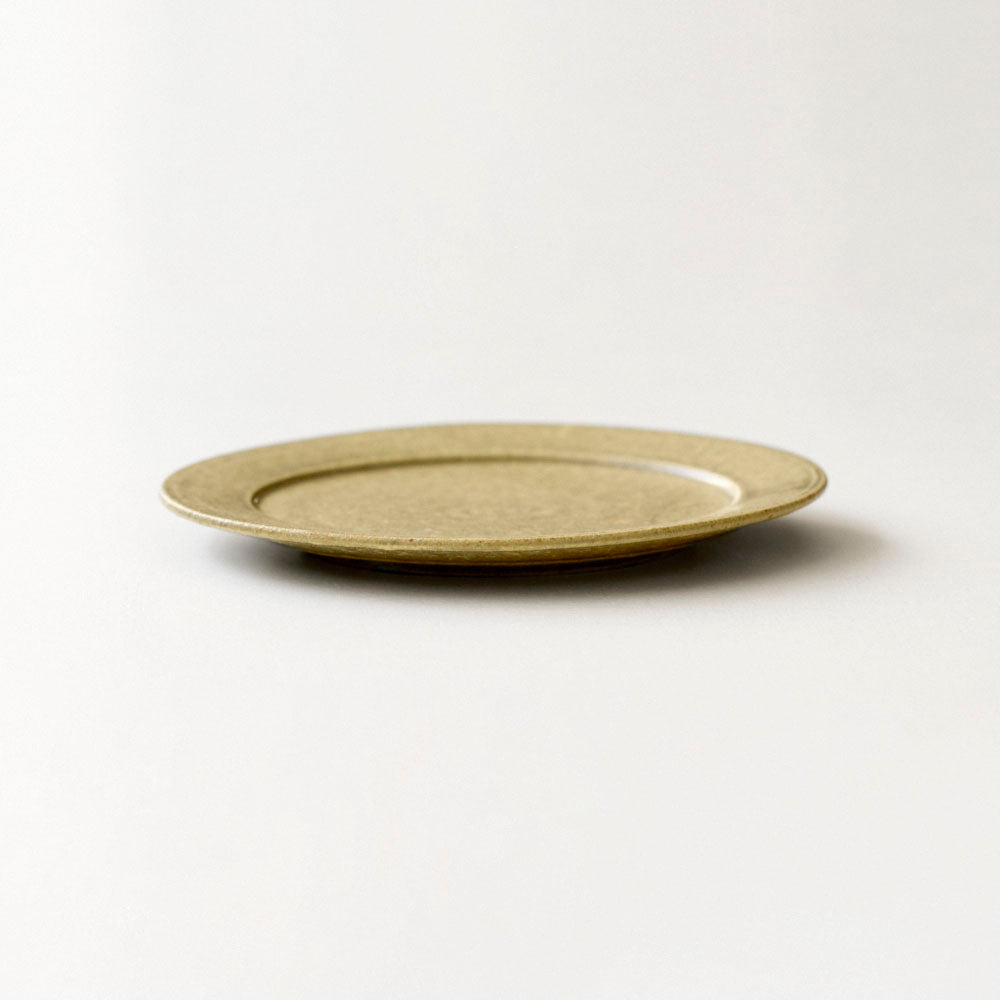 05 リム皿6寸 灰釉