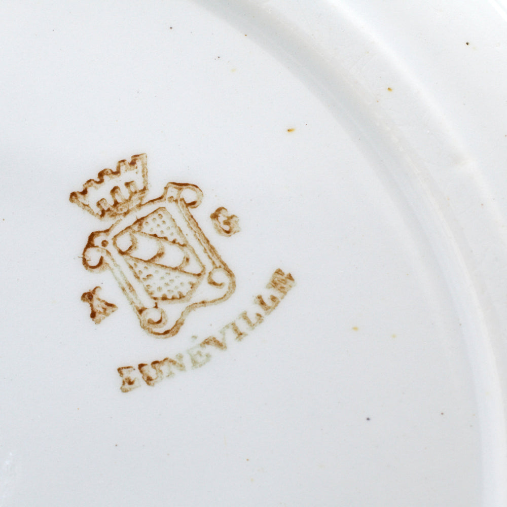 01 パン皿 Luneville (C) 21cm 1900年代 フランス