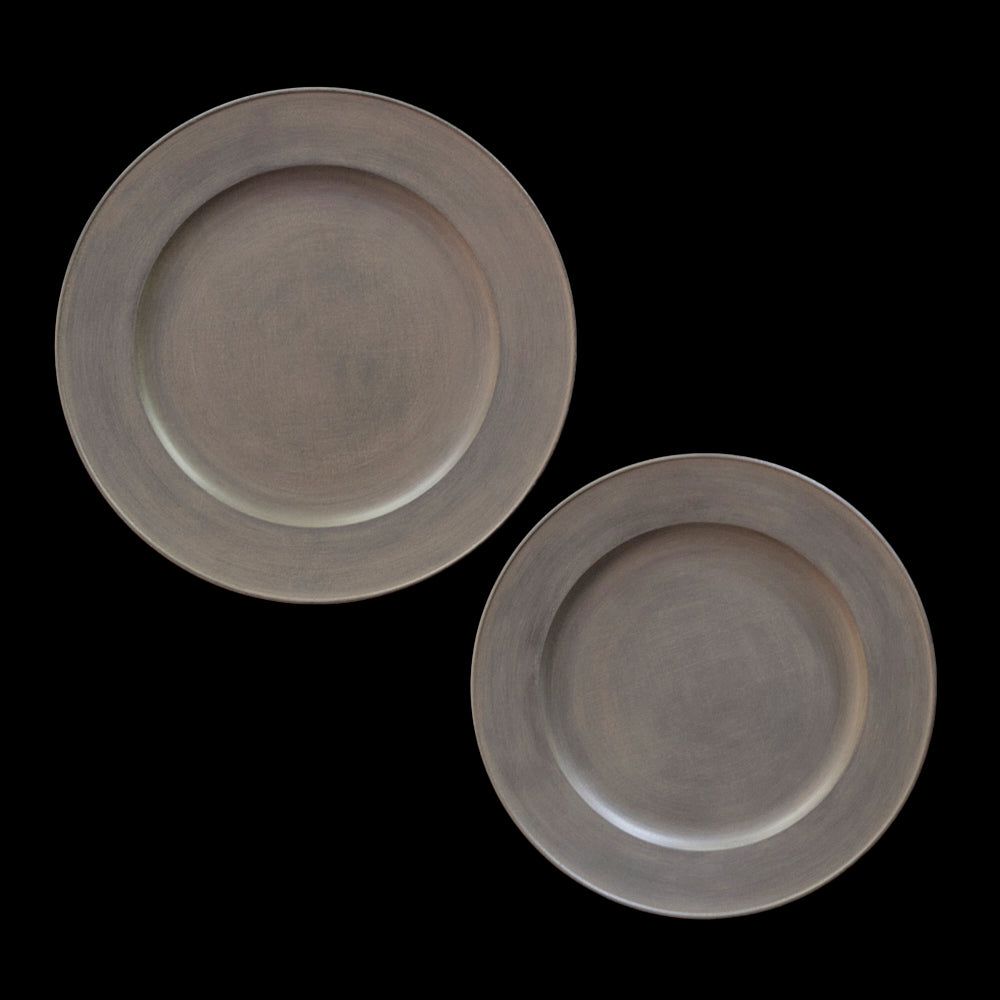 富井貴志 白漆リム皿 27㎝ 2枚 【公式通販】