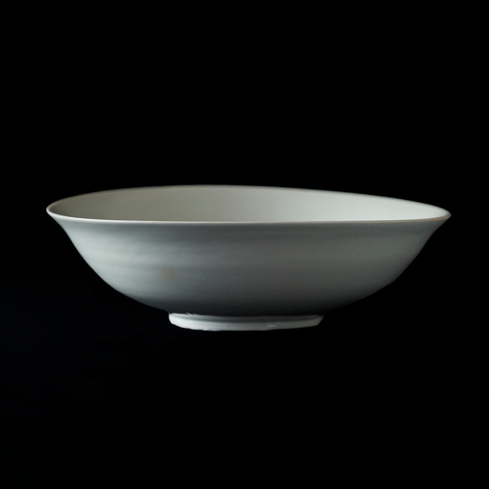 12 Ash covered white porcelain flower bowl 7 sun