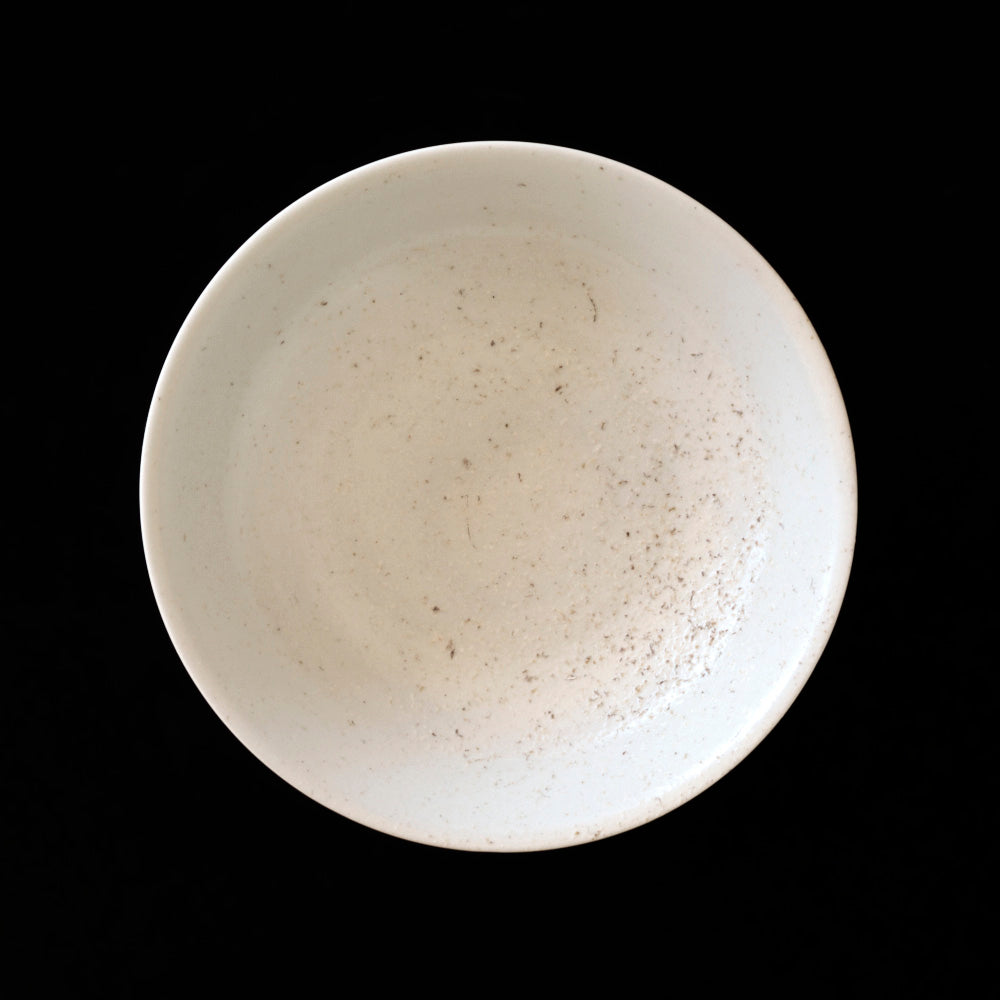 12 Ash covered white porcelain flower bowl 7 sun