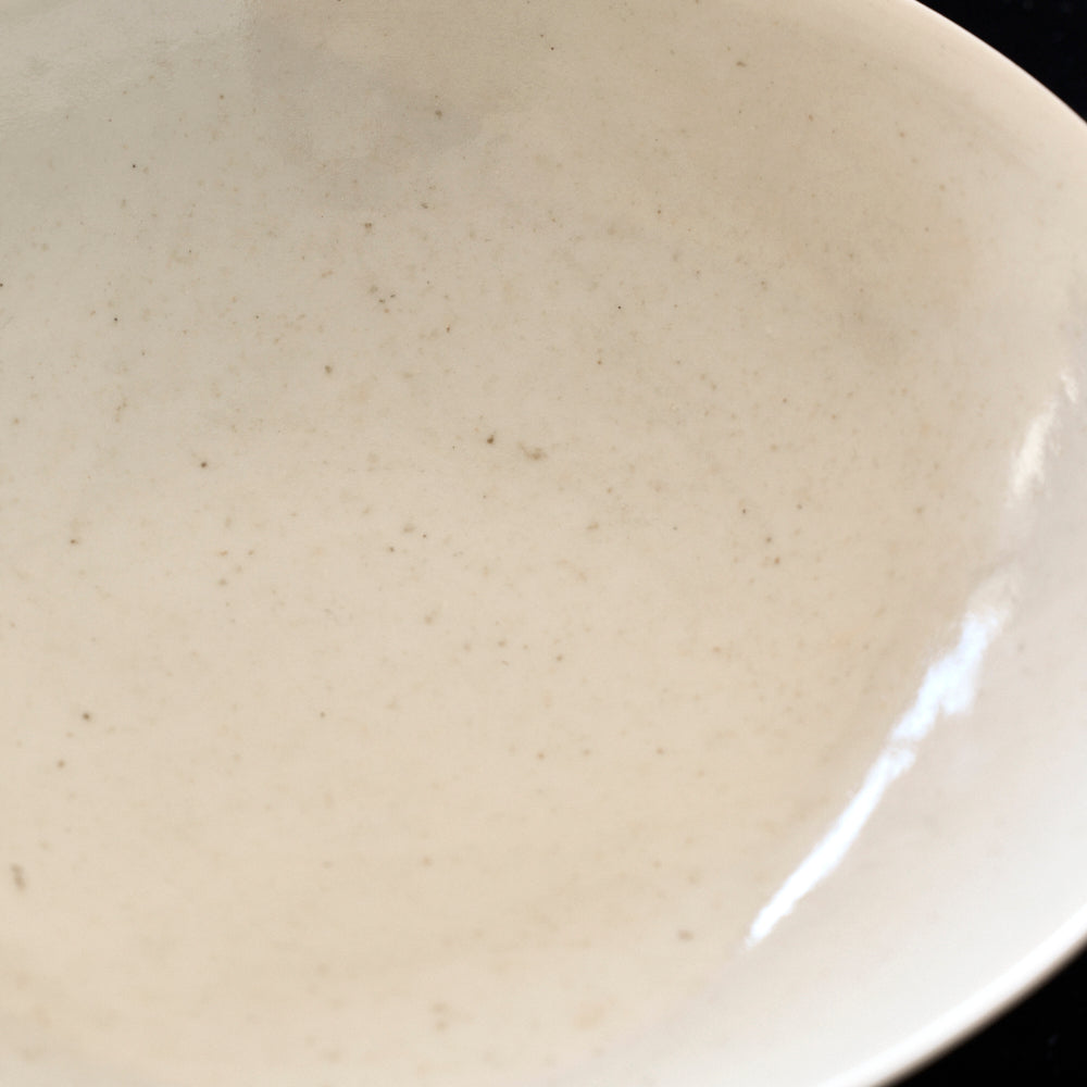 12 Ash covered white porcelain flower bowl 7 sun