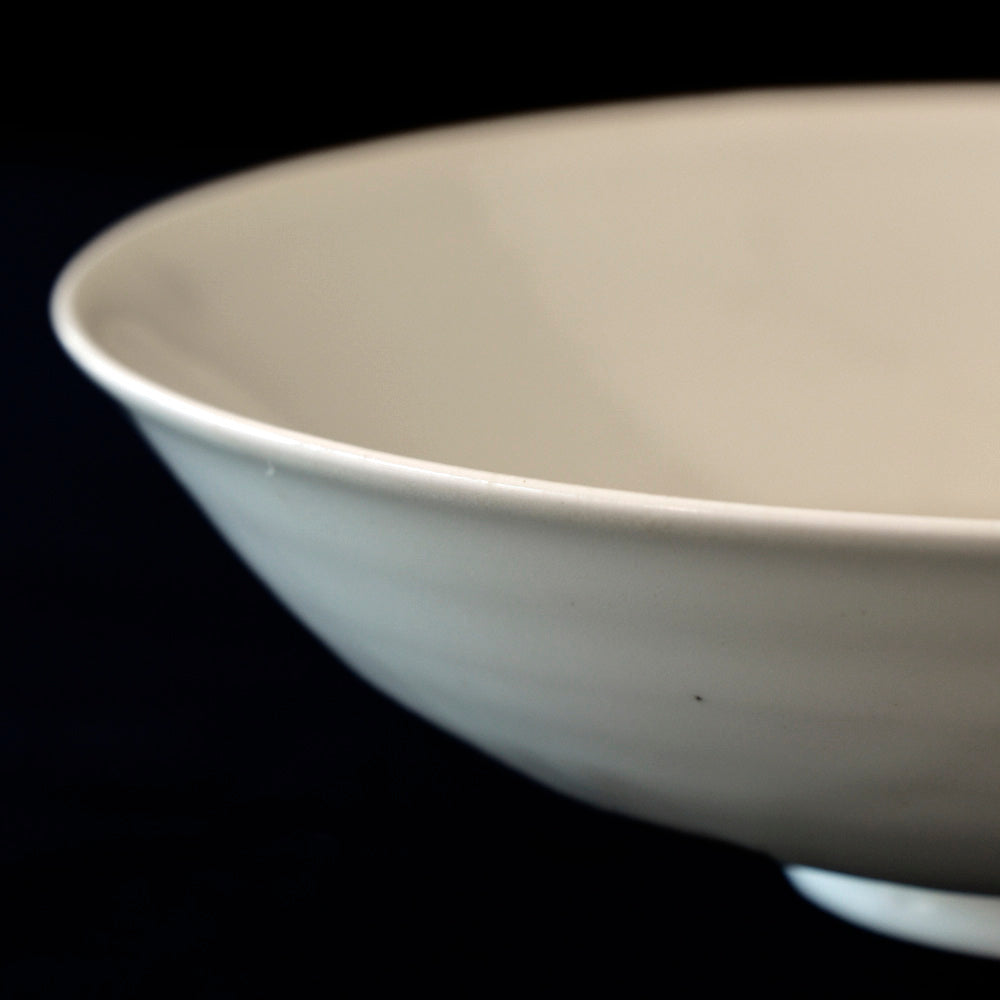 12 Ash covered white porcelain flower bowl 7 sun