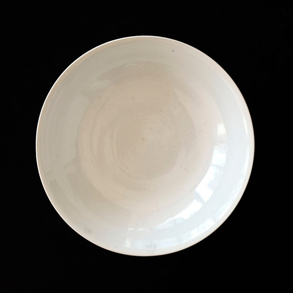 12 Ash covered white porcelain flower bowl 7 sun