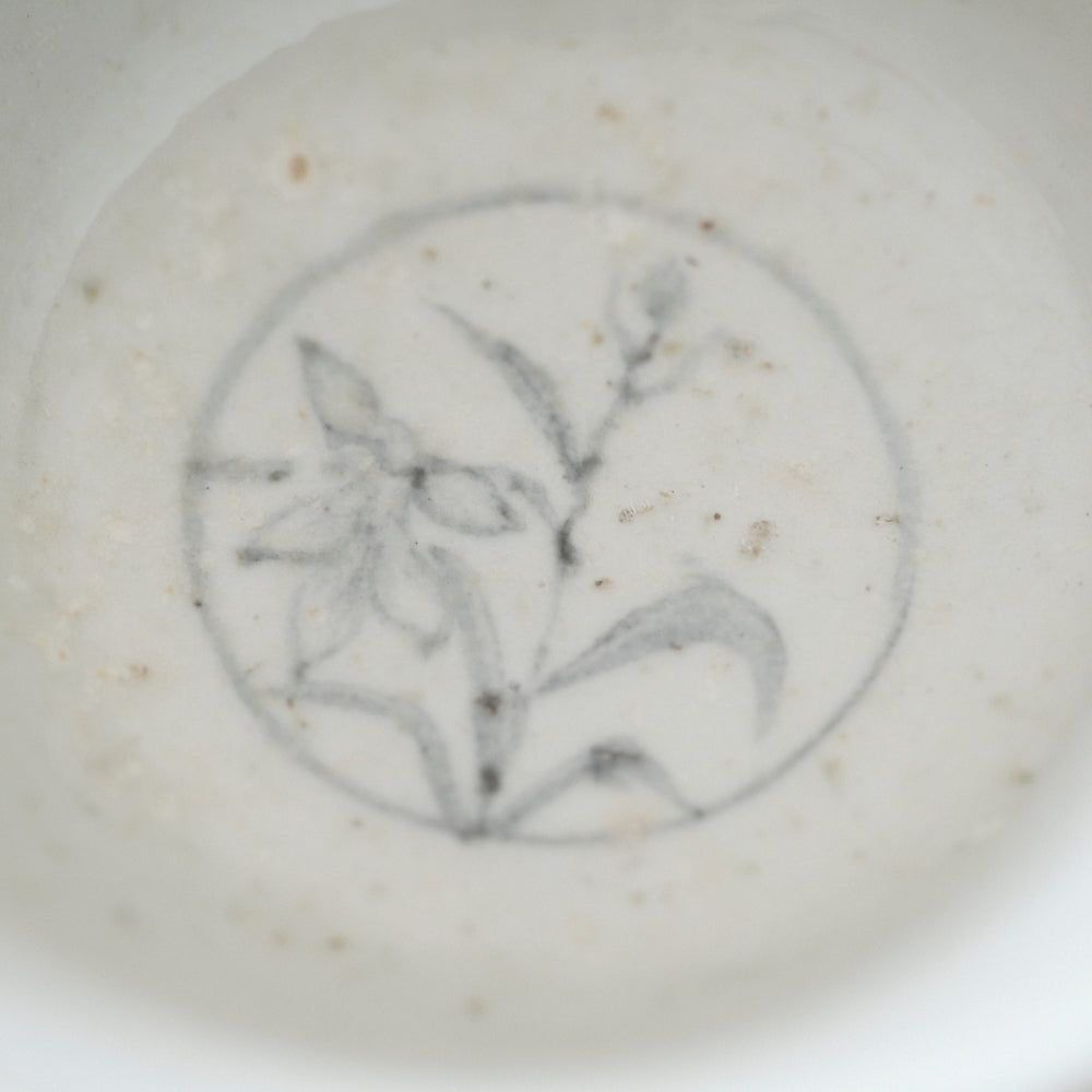 55B 染付碗 (ウチョウラン)