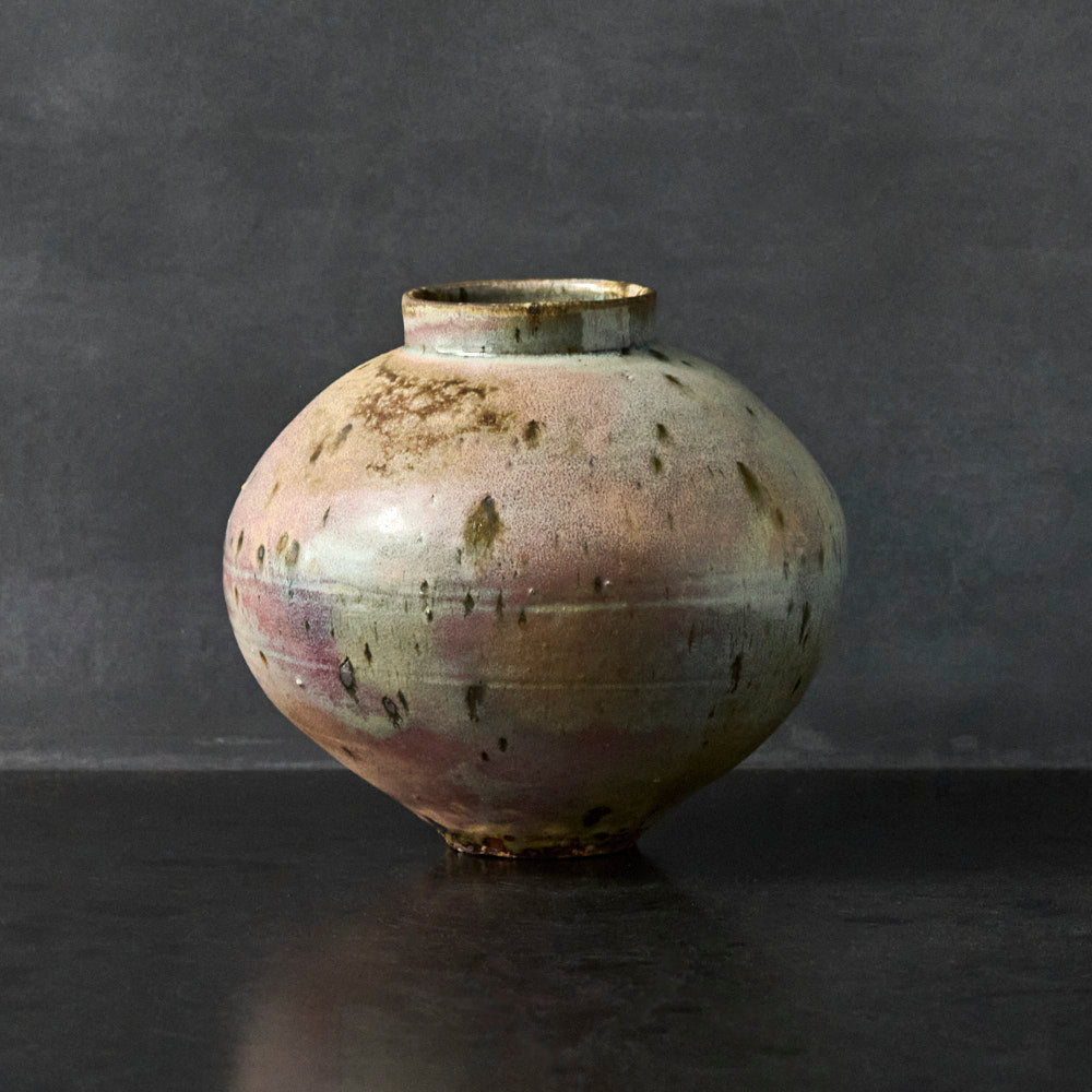 07 梨灰釉窯変壺