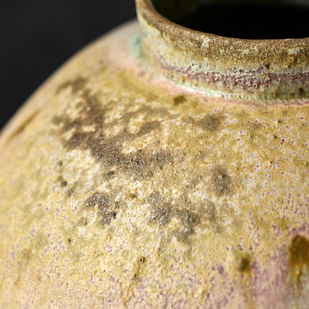 07 梨灰釉窯変壺