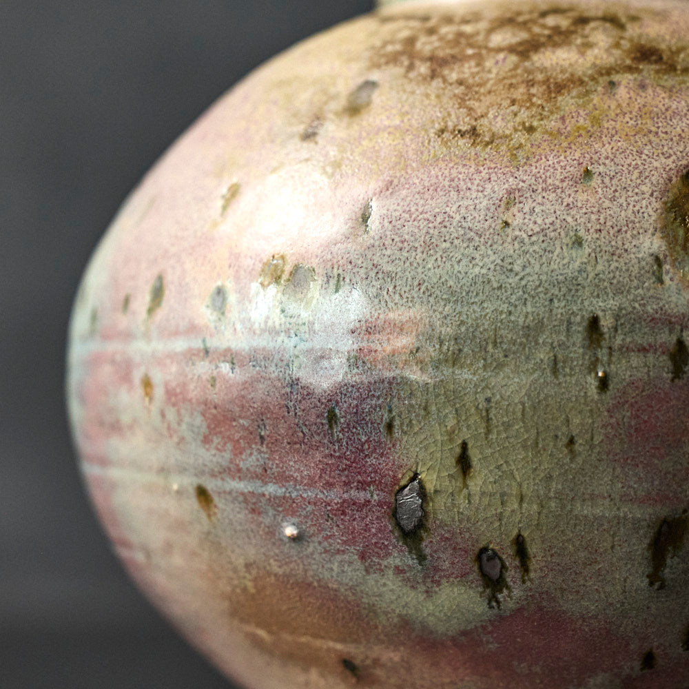 07 梨灰釉窯変壺