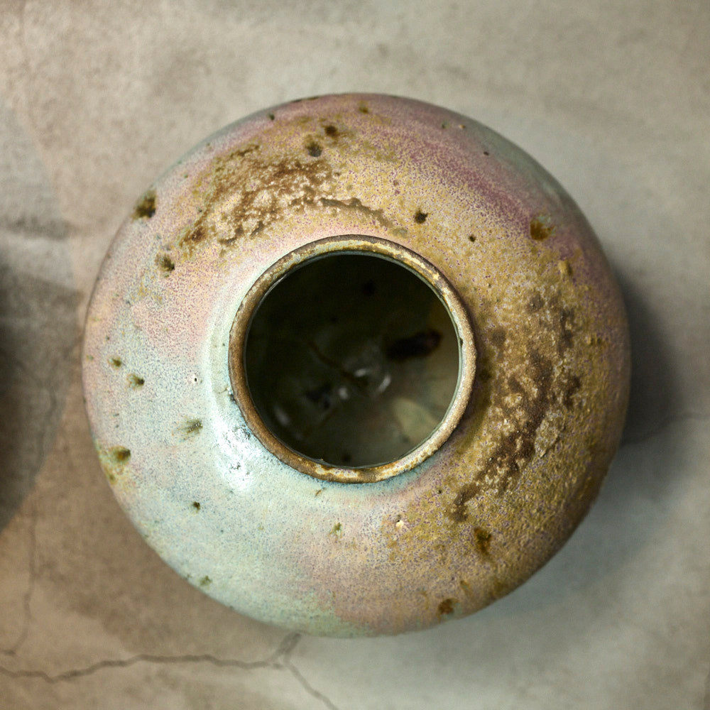 07 梨灰釉窯変壺