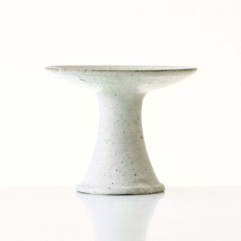 20 4寸高台皿 粉引