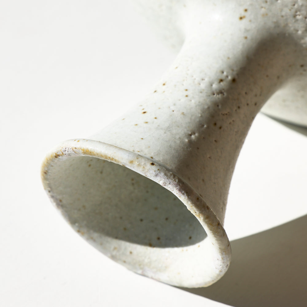 20 4寸高台皿 粉引