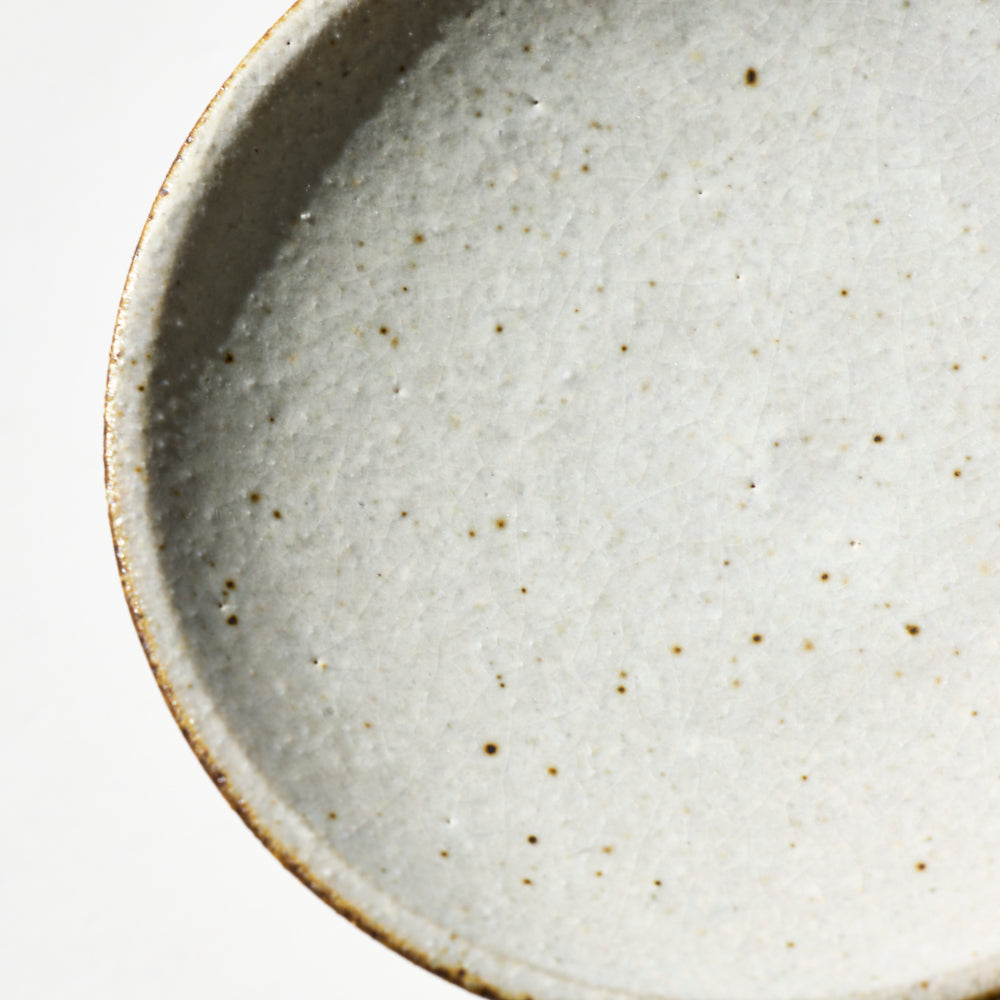 20 4寸高台皿 粉引