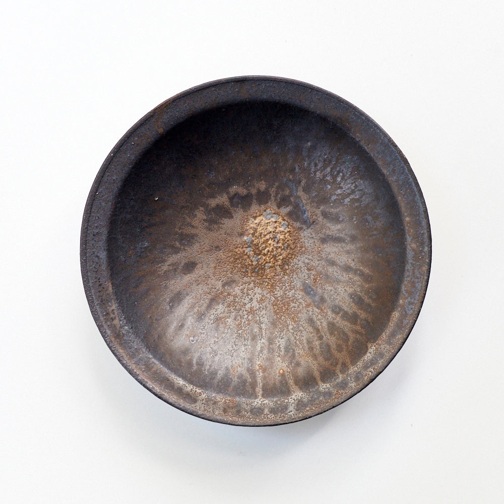 29 7寸スープ皿 黒釉