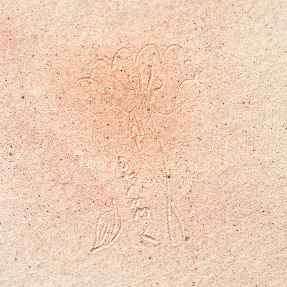 62 緑ハス縁取り　角皿(LL)